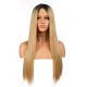 FU190302668 - Long Ombre Blonde Synthetic Hair Wig [Final Sale]