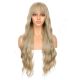 DM1810938-v4 - Long Dark Blonde Synthetic Hair Wig With Bangs [FINAL SALE]