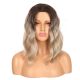 DM2031321-v4 - Short Ombre Blonde Synthetic Hair Wig  [FINAL SALE]