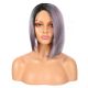 FU190302669-v3 - Short Purple Synthetic Hair Wig [FINAL SALE]