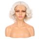 G1707304C-v3 - Short White Synthetic Hair Wig [FINAL SALE]