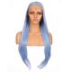 G1901632C-v3 - Long Blue Synthetic Hair Wig  [FINAL SALE]