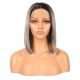 G1901635-v3 - Short Ombre Gray Synthetic Hair Wig [FINAL SALE]