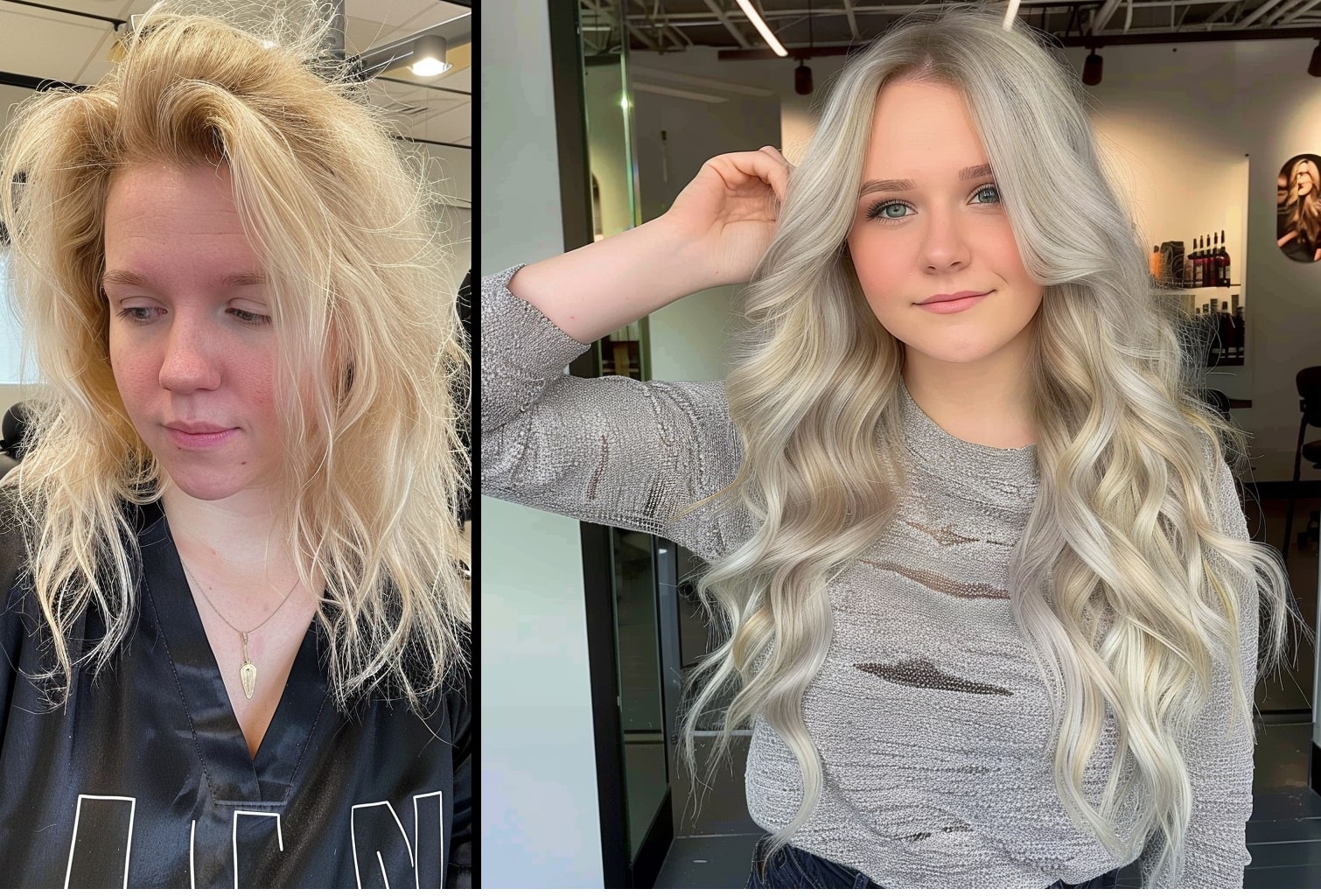 Before After USA Hair Extensions